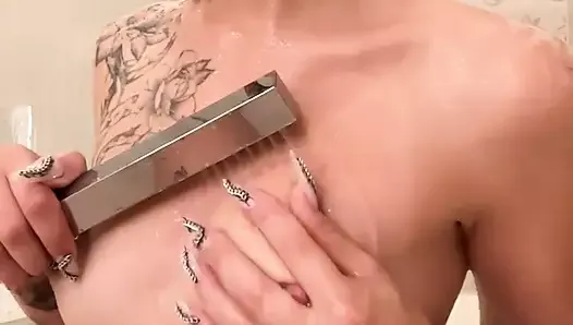 Sexy Girl Absolutely Naked in the Shower