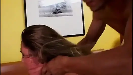 Blonde gets some rough ass fucking