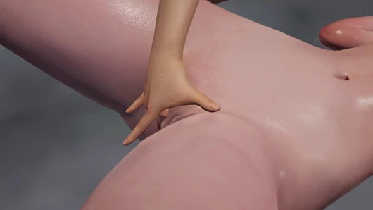 Animasi 3D louise blonde - fingering memek sempit, fetish jilat pantat, muncrat dua vibrator
