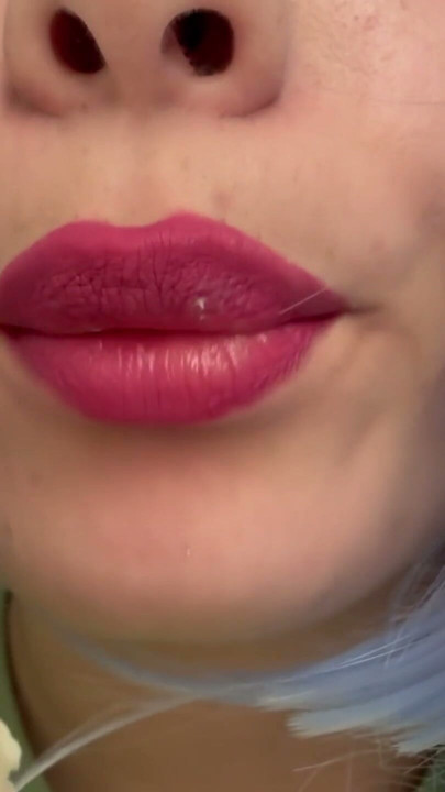 mouth and lips I eat and suck the ice cream | Clip 1
