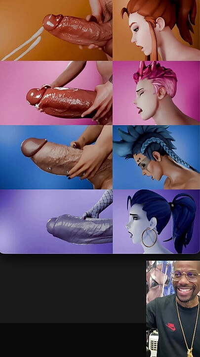 トランスジェンダーがきつい膣を犯す、オーバーウォッチのトランスジェンダーがオナニーと射精、チンコを叩く、コンピレーション