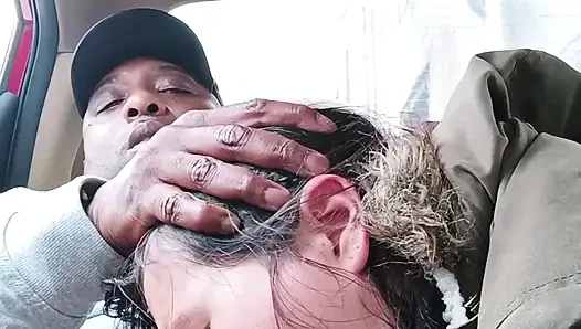 Asian Street Hooker Car Blowjob – Risky Roadside Deepthroat & Swallow & MILF