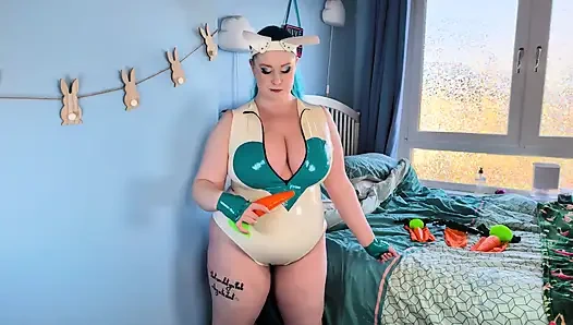 Gadis kelinci muncrat & anal - gadis solo