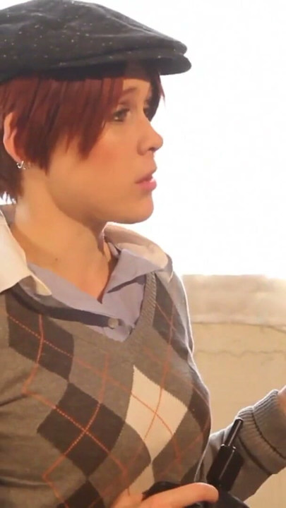black and white lesbian 3some at photo shooting | Clip 1