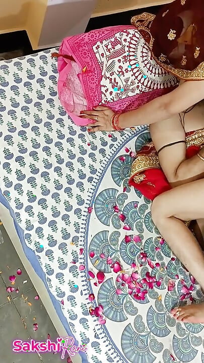My Suhagraat Wale Din Mere Jeth Ji ne Kamre me Aake Meri Pyass chut ko pani pilaya Dulhan chod daali, Full Hindi video Viral