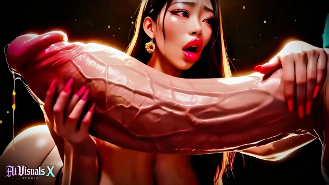 Asian - Thick Koreans - Titfuck & Blowjob Interracial Fucking - Animated Porn (ASMR Sound) (4K AI Generated)