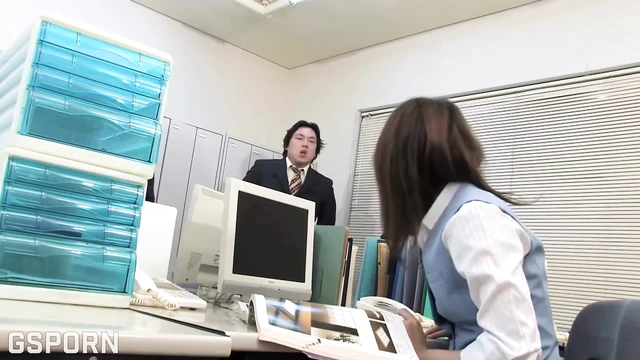 JAV Threesome in the Office Fucking the New Japanese Secretary
