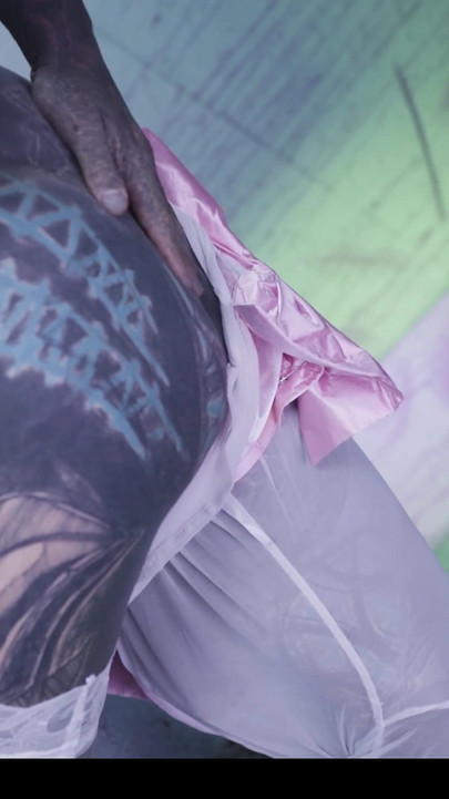 Tattood Girl with Glasses and Buttplug Fucks a Tattooed Dick, DP, Facial