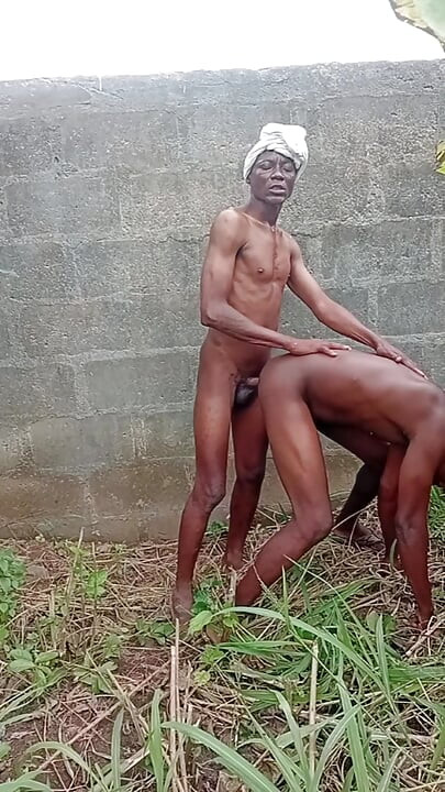 フェンスで囲まれた壁の向こうで、私は2人のゲイ男性がノーでセックスしているのを見ました