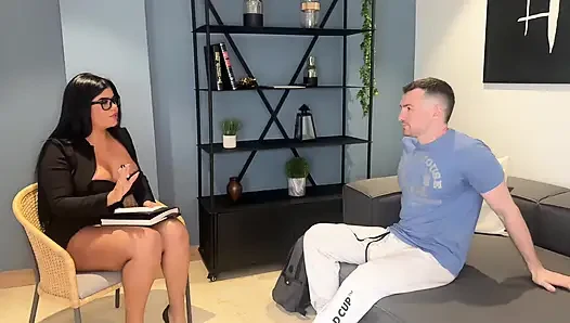Extreme Uncontrollable Squirting Busty Latina Spanish Teacher Uses Student's Raw BWC