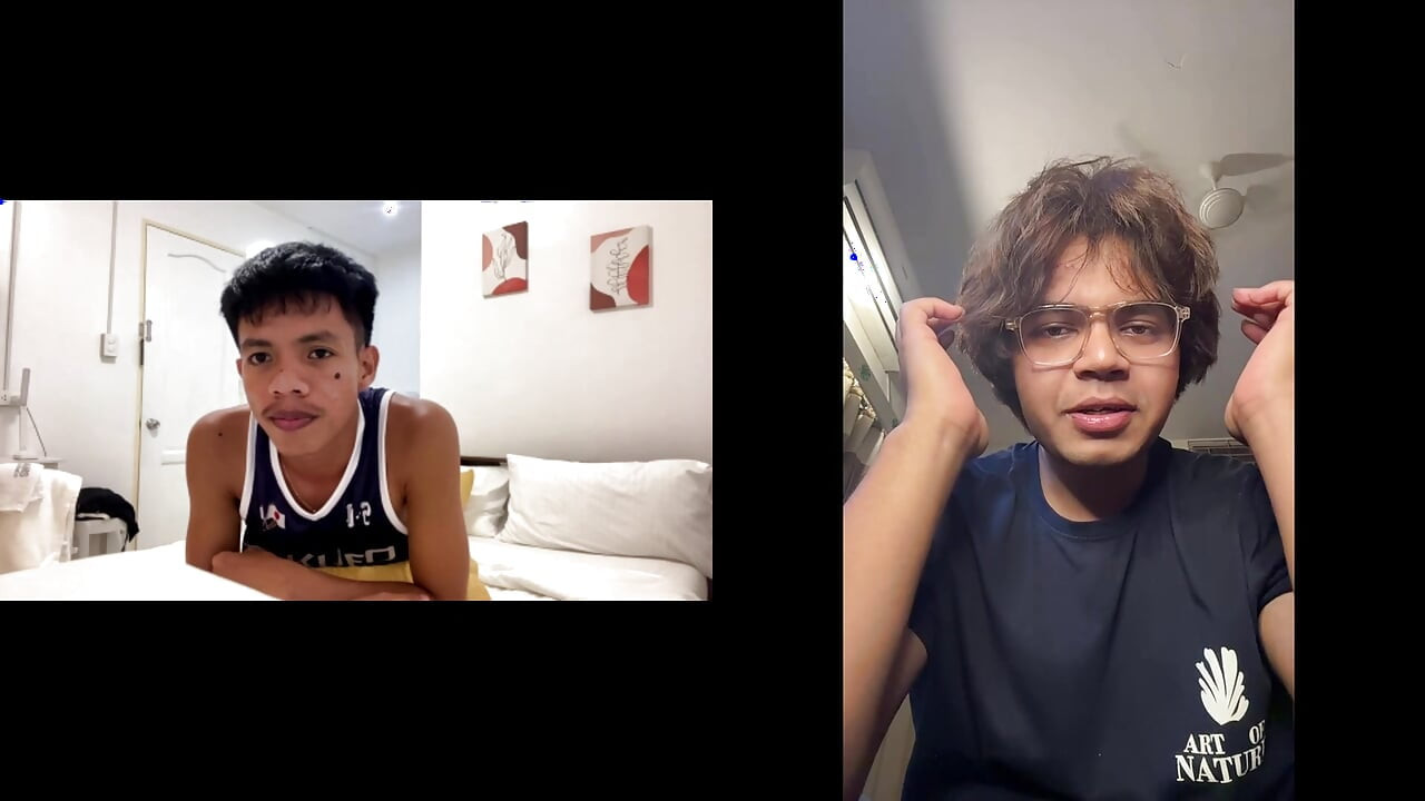 Asian Twink Drills Indian Twink Live on Cam