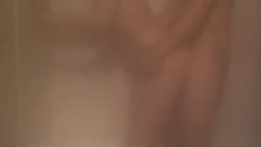 Trying to fuck in the steamy shower, he stands up and makes me swallow a huge cumload at the end!