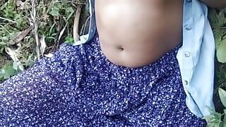 Outdoor Indian Girl Masturbating in a Forest