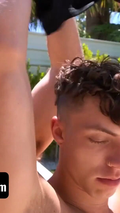 Jack’s Friends Are About To Arrive, And His Stepdad Is Still Taking A Sunbath Fully Naked | Clip 1