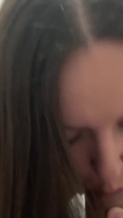 A beautiful skinny girl gives a sloppy blowjob and gets cum in her pussy | Clip 2