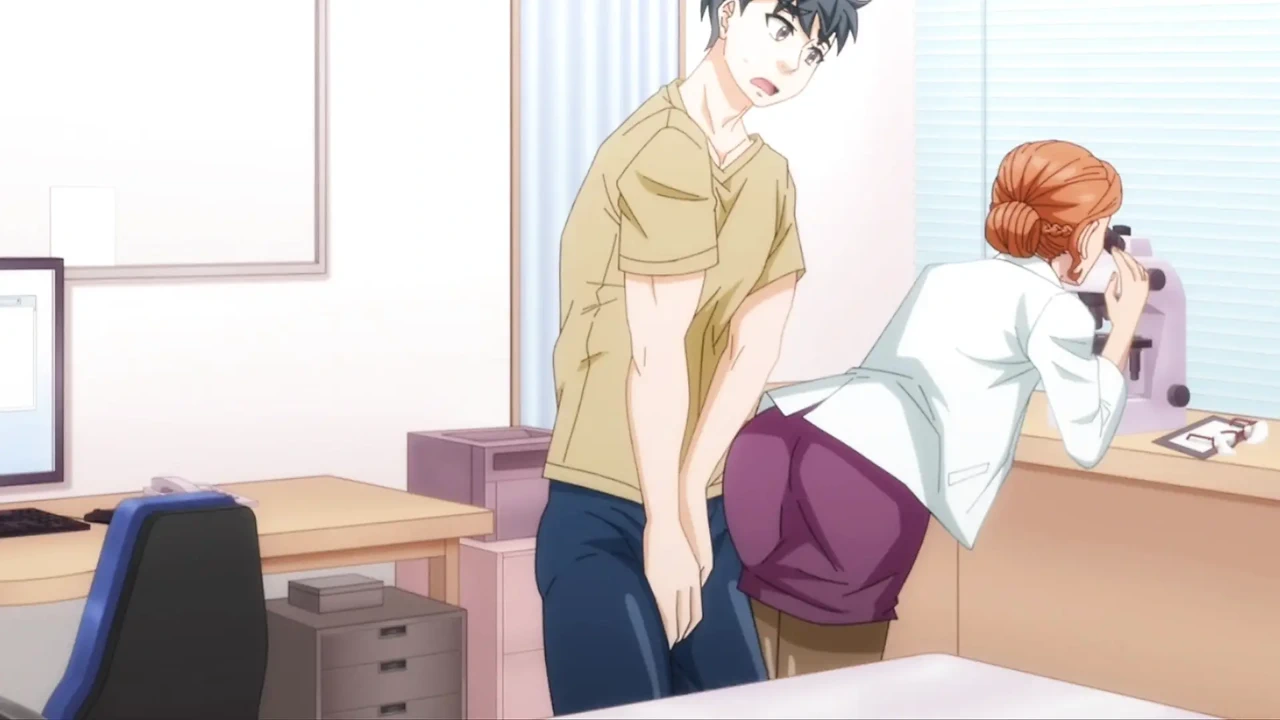 Horny Slut Doctor Gets Fucked By Patient On The Consulting Table ( Anime )