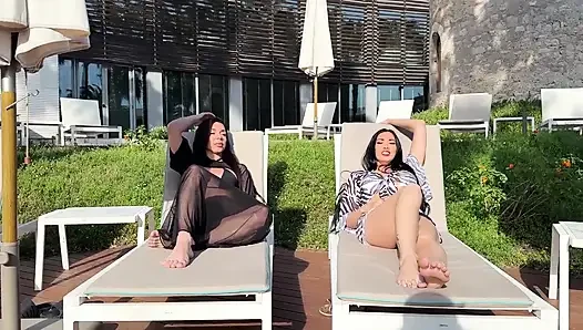 Luiza and Clea Get Fucked by Jk