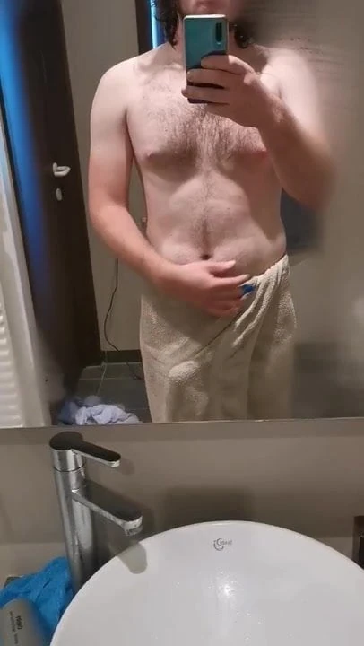 Just after the shower