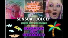 Sensual JOI CEI with your shy girlfriend on cam Includes Cum