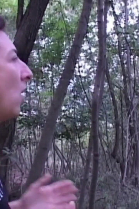 Big Slut with Hairy Pussy Gets Fucked in the Woods by 2 Cocks