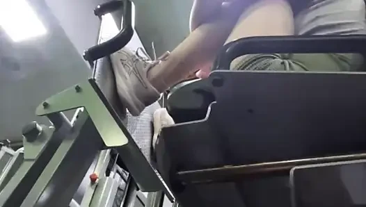 Jucielussie training in the gym