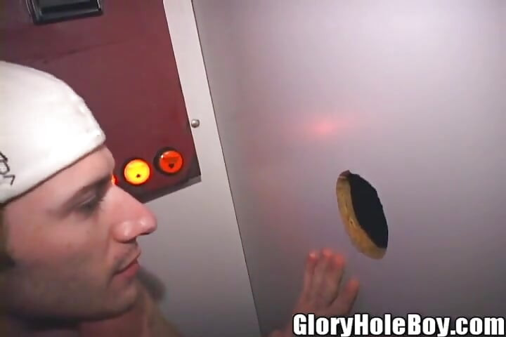 Hot Boy Baseball Cap Bastard Blowing Glory Hole Boners in Filthy Hole in Wall