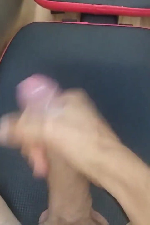 The Dick Man Jerks off Hard at the Gym and Gives You His Protein Milk