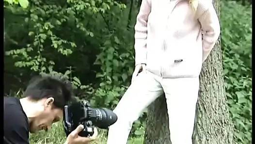 cute german teen picked up for sex in nature