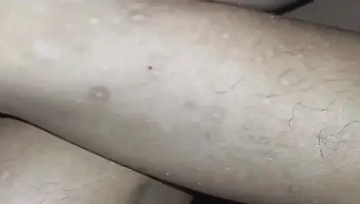 Fucking Open Legs of Wife with Chubby and Hairy Pussy