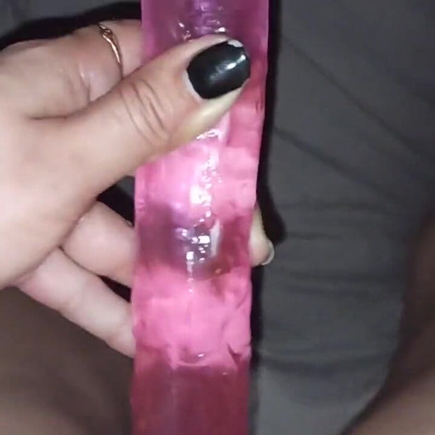 Çift anal yapay penis mastürbasyon