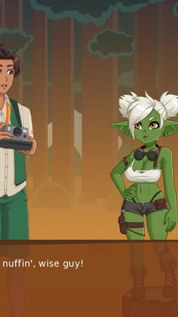 Captivating moment from "Camp Mourning Wood (Exiscoming) - Part 21 - Hentai Goblin Girl By LoveSkySan69"