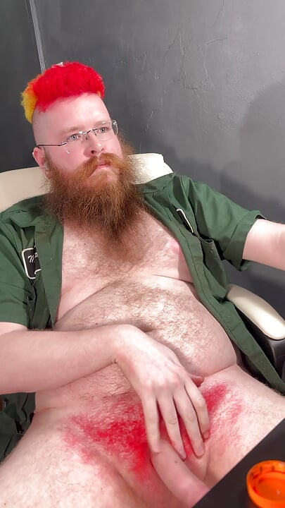 Getting a good long cock stroking session in