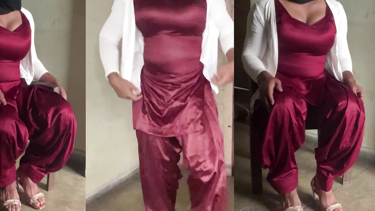 dressing satin silk salwar