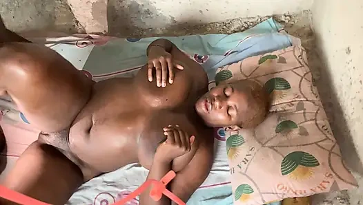 busy lagos baddie gets boob fuck and pussy stretched by hoodlum in an uncompleted building