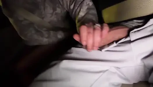 Sneaky Foreplay During Car Ride and Wild Sex at the Hotel