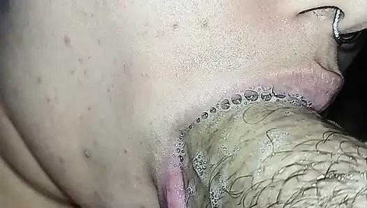 CREAMPIE, FILLING THE BITCH'S MOUTH WITH LOTS OF HOT CUM