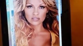 Pamela Anderson - трибьют спермы 1