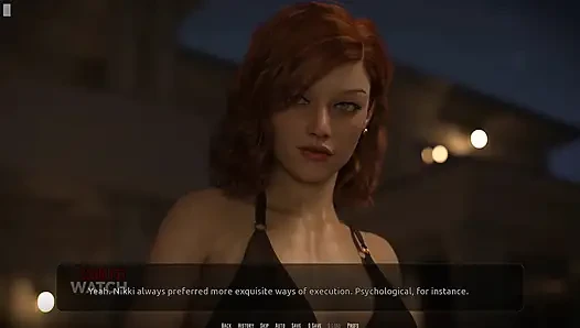 Dominos Beach 25 - стриптиз Christie для Джона перед Nikki и Scarlett, пока он нажимает на ее сиськи