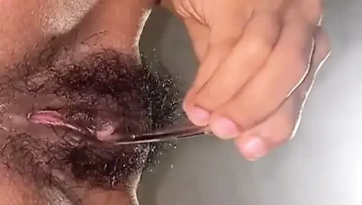 Playing with My Hairy Pussy