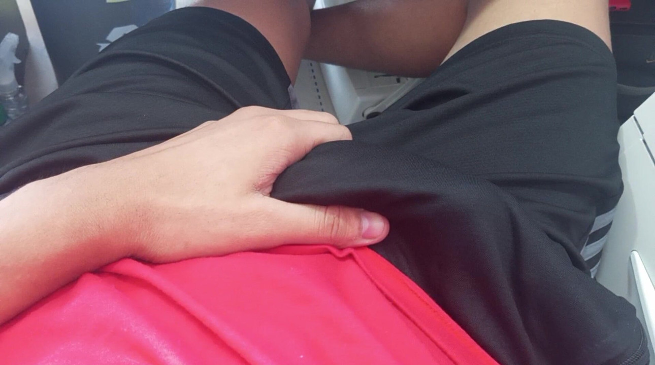 Touching her