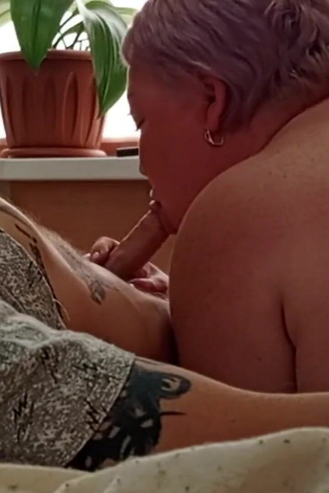Stepmom Sucks Dick While Wife Is at Work
