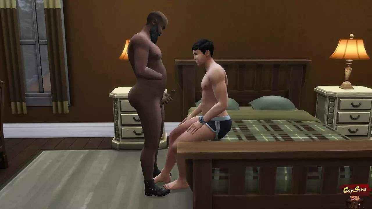 Hunky old man drills ass of a poor little gay twink - WickedWhims