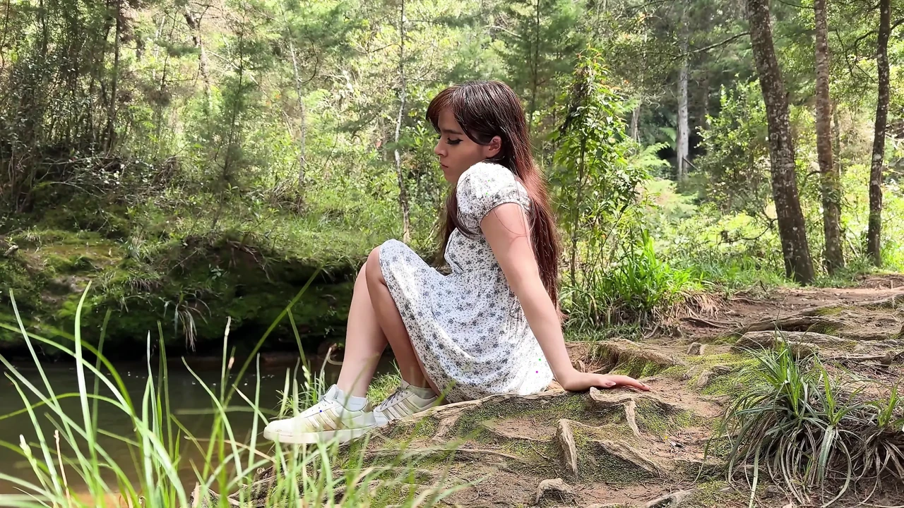 Caught and Fucked Hard for a Huge BBC Forest Creampie