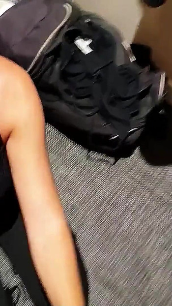 Emotional moment from "German Public Scandal FFM 3Some in Changing Room with two Dirty Girls"