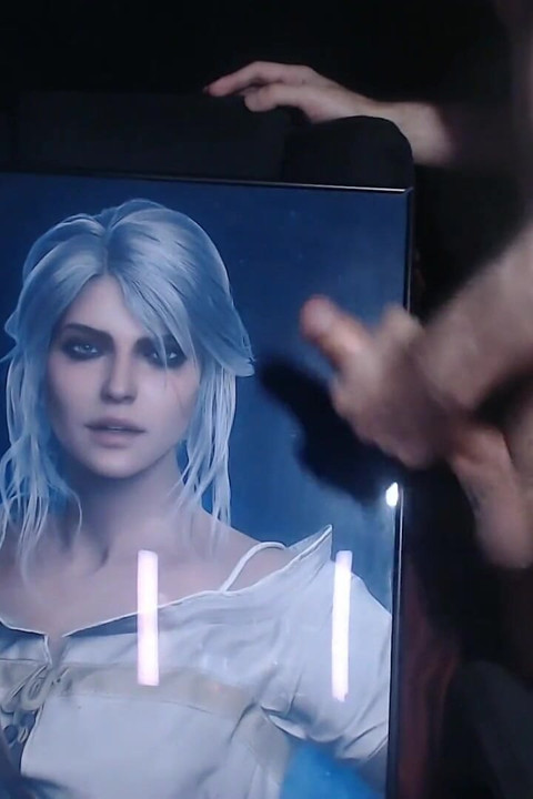 Cum Tribute for Ciri (game Character From Witcher 3)