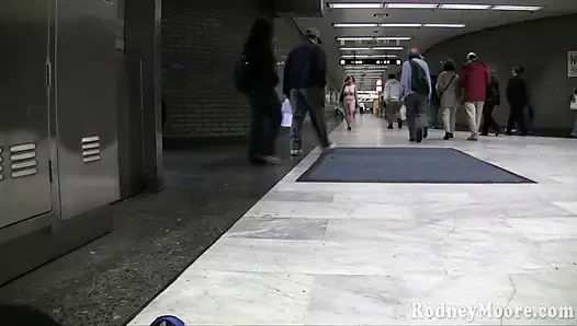 Cute barely legal gets picked up at the subway