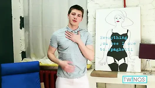 Handsome Henry L Grabs His Cock And Jerks Off Sitting Up To Cum!