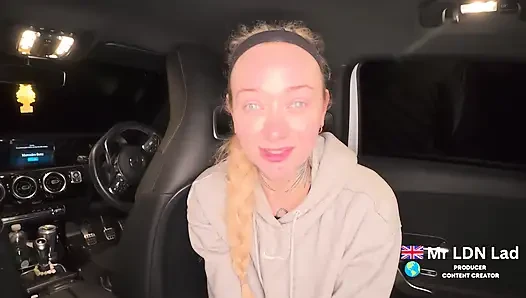 Dirty British Slut Sophia May Loves Mr LDN Lads CHAV 9inch Cock in Car POV