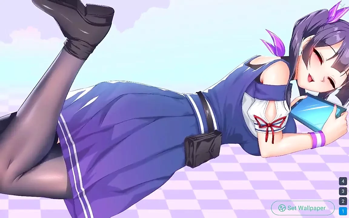 Live Waifu Wallpaper - Part 11 - College Girl with Big Boobs Fucked Hard by Loveskysan