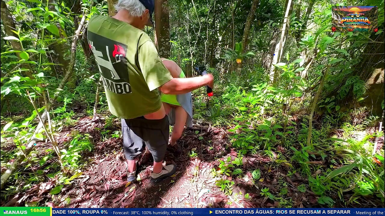 Brazilian Jungle TV Keeps Interrupting a Real Mature Couple